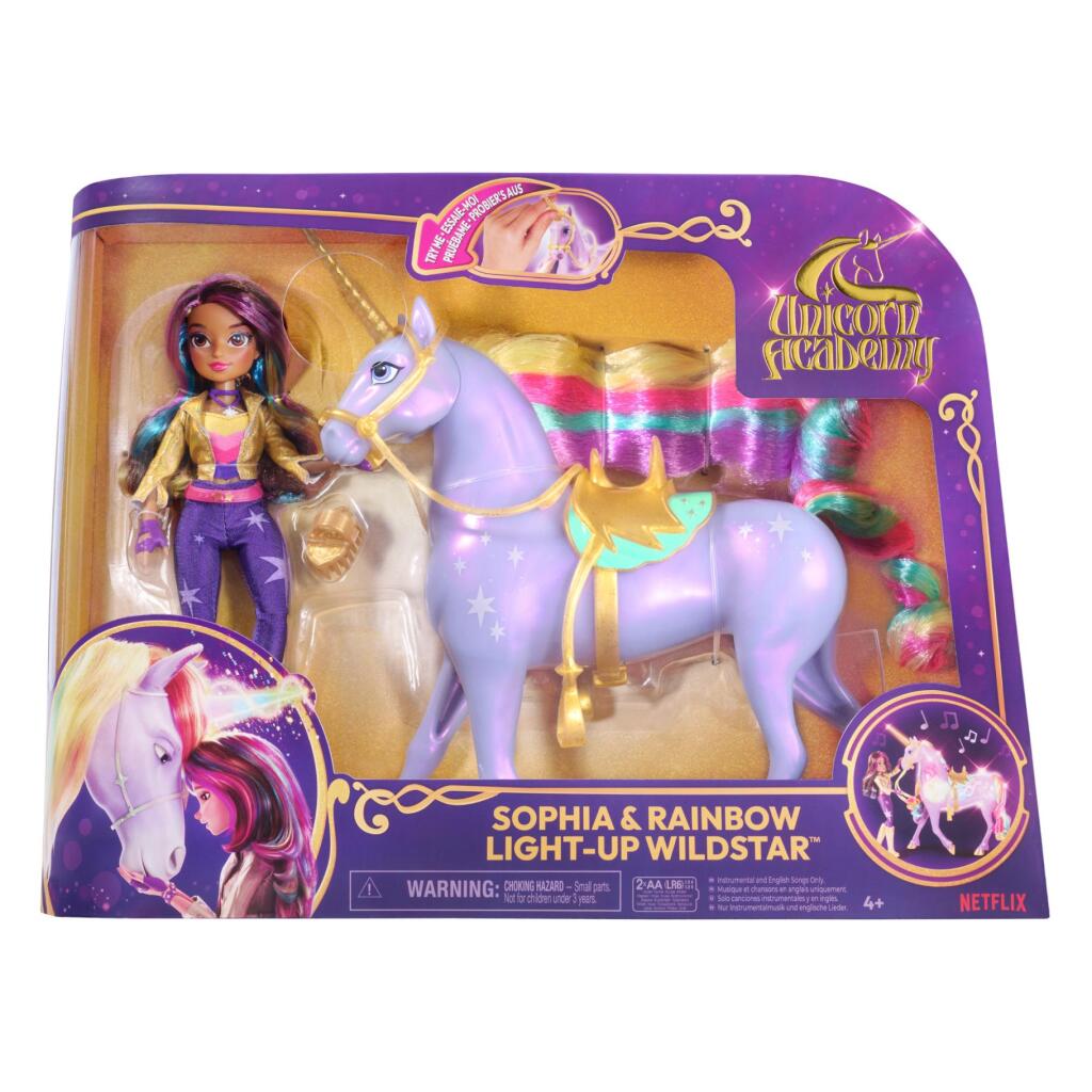 Unicorn Academy Sophia and Rainbow Wildstar + Light Effects