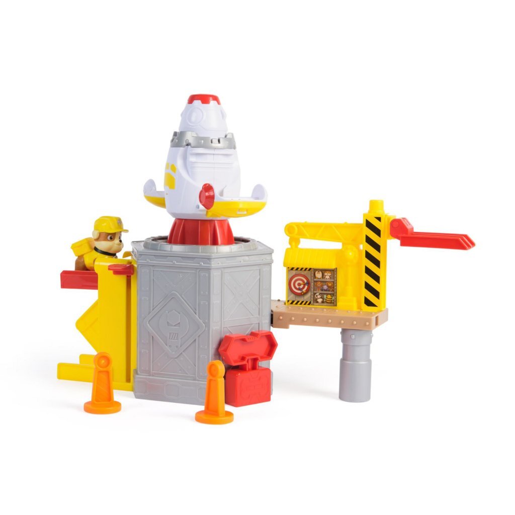 Paw Patrol Rubble & Crew Launch & Spin Spaceship Playset for Kids 3+