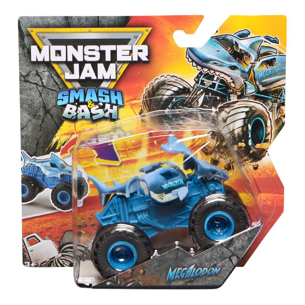 Monster Jam Smash and Bash Monster Truck 1:64 - Toy Vehicle