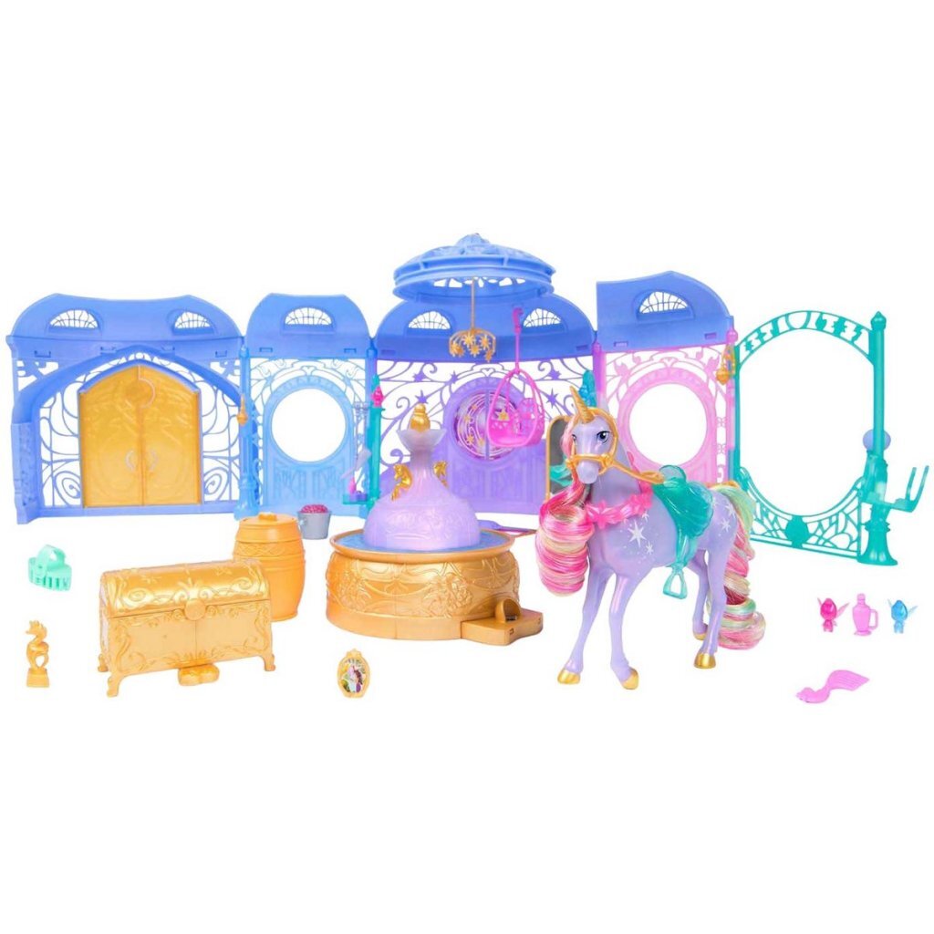 Unicorn Academy Stable Playset + Light and Sound Features