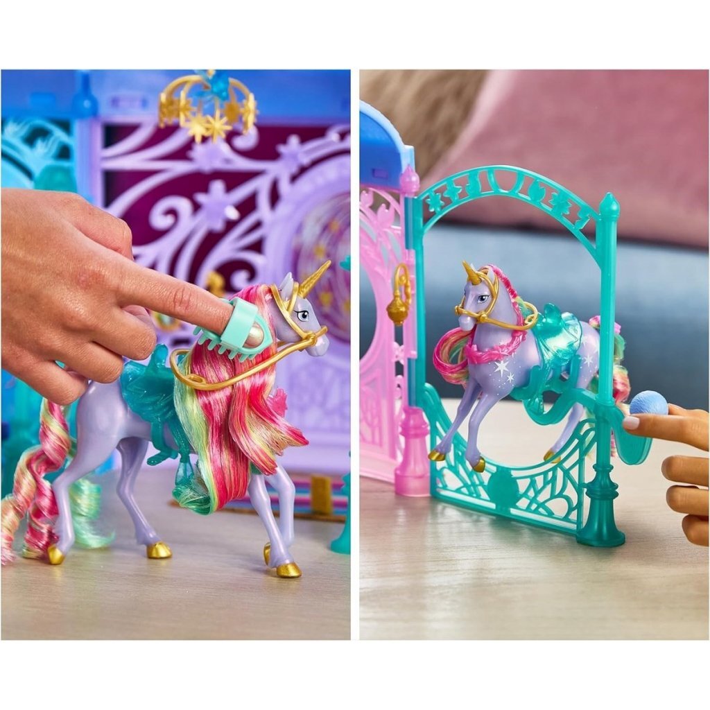 Unicorn Academy Stable Playset + Light and Sound Features