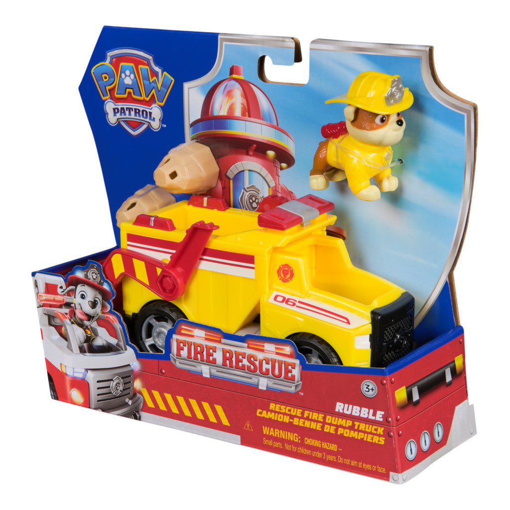 Paw Patrol Fire Rescue Vehicle Rubble - 20 cm Truck with Rubble Figure