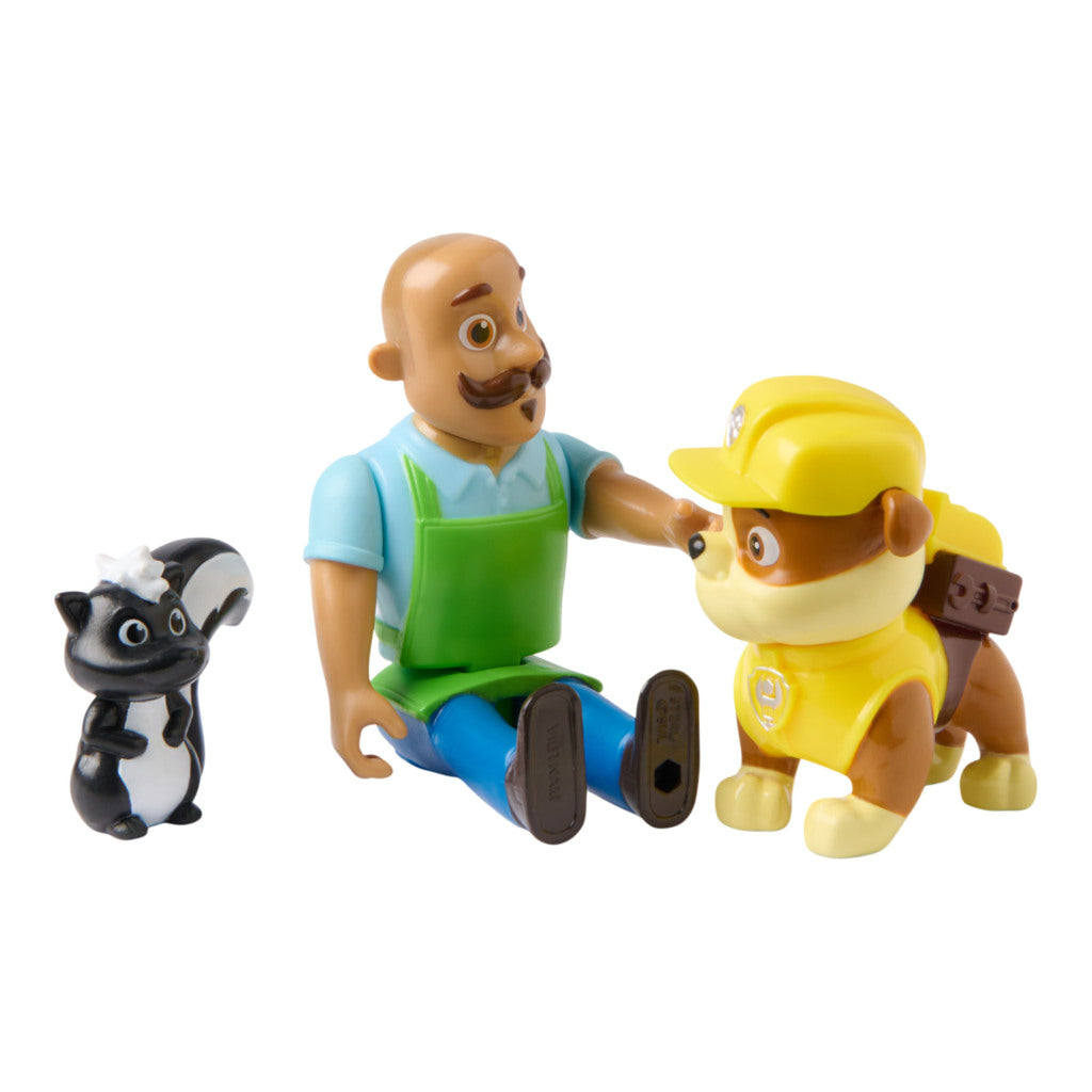 Paw Patrol Rubble Figure & Mr. Porter Playset - 5 cm Rubble, 10 cm Mr. Porter