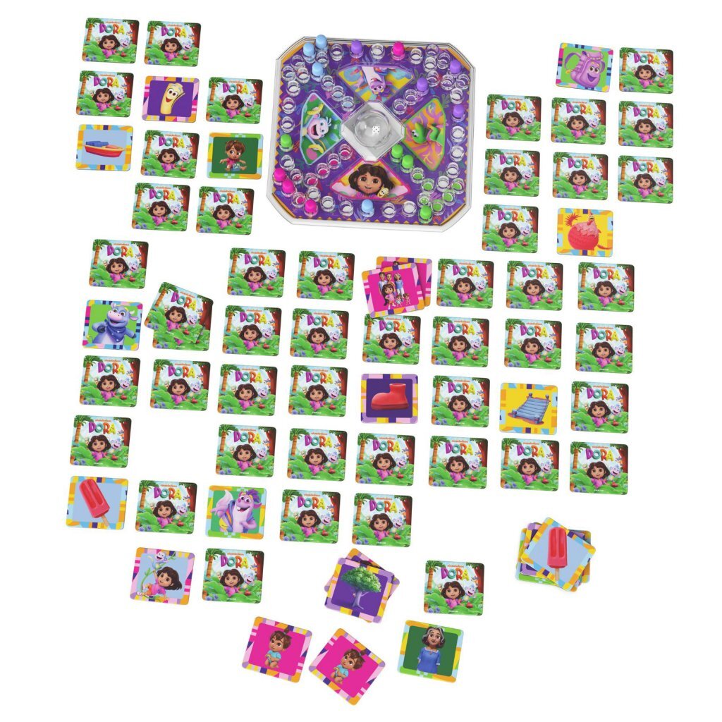 Dora Memo & Pop-Up Game - Memory Game for 2-4 Players - Suitable for Ages 4+