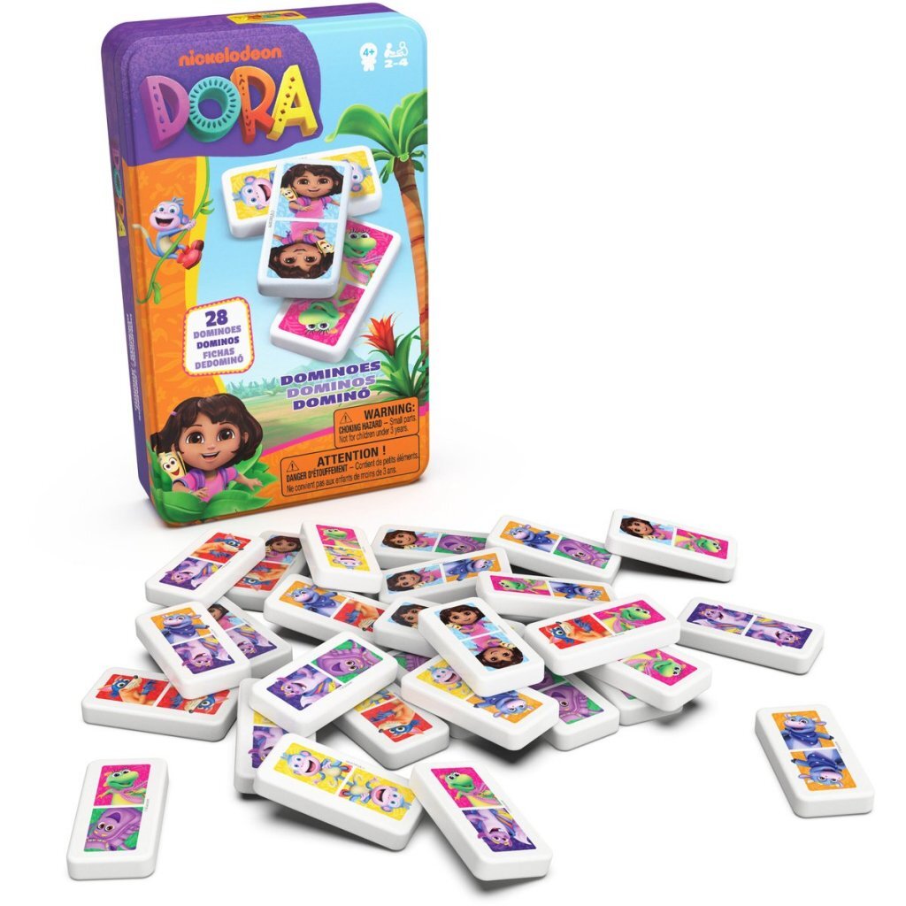 Dora Domino Game - Colorful Domino Set for 2-4 Players - Ages 4-8