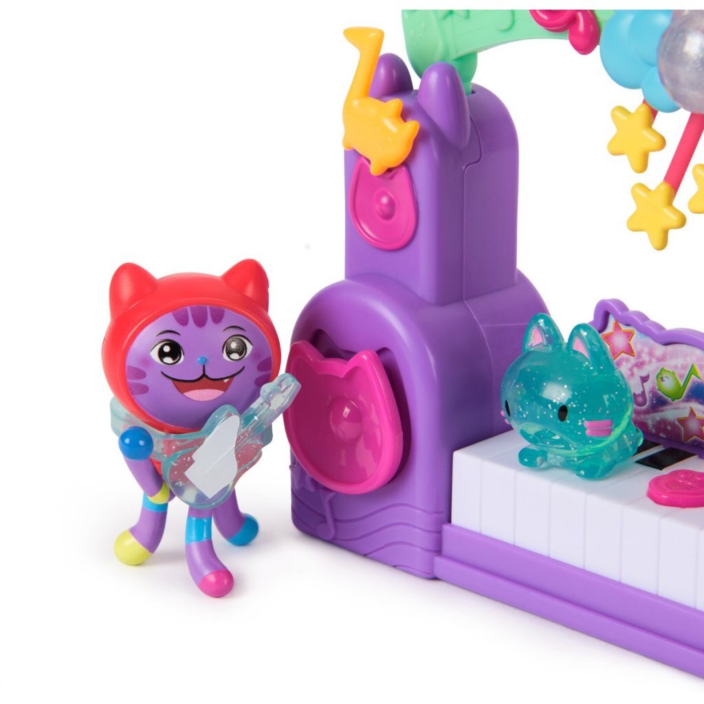 Gabby's Dollhouse The Movie DJ Catnip Music Playset with Dolls and Accessories