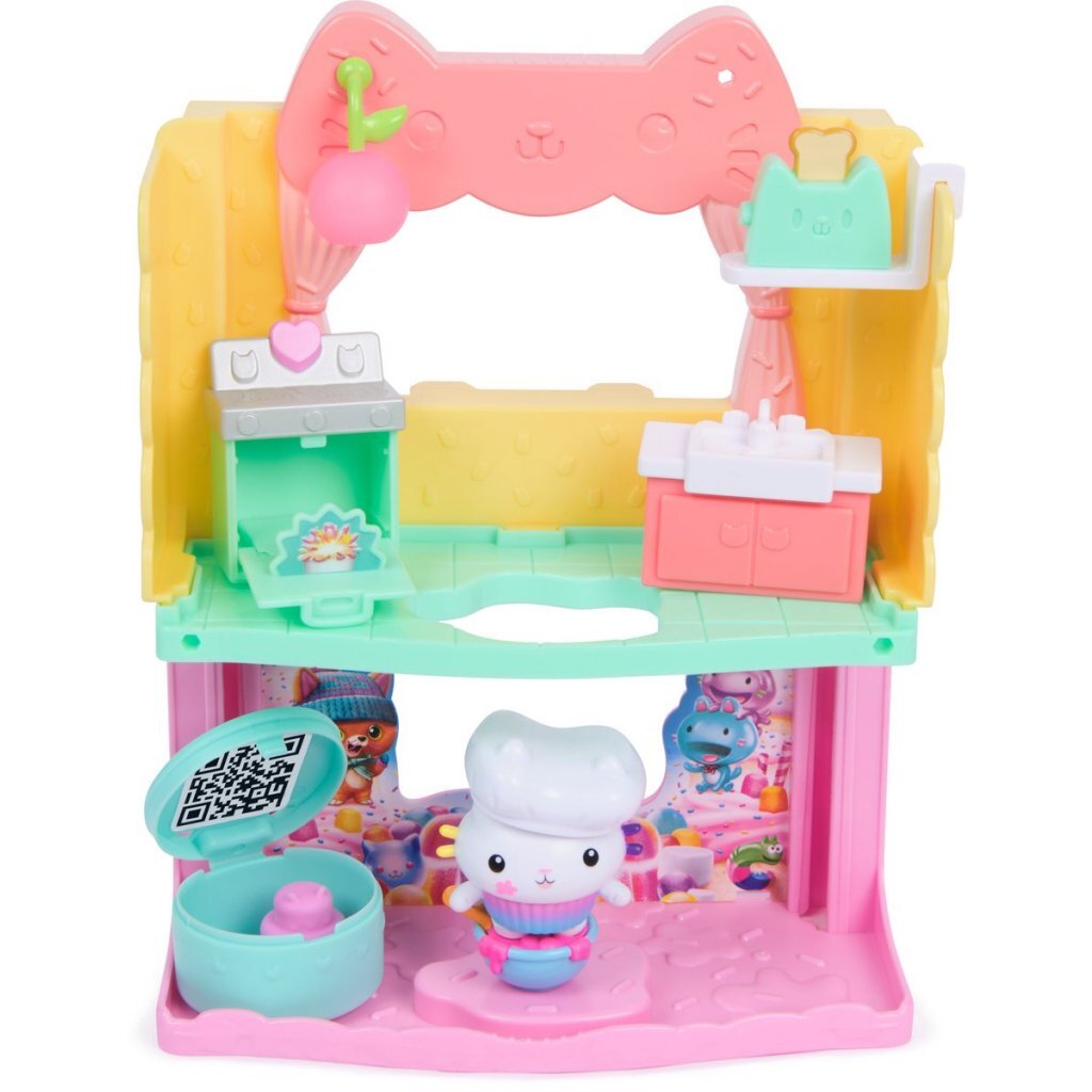 Gabby's Dollhouse The Movie Room Cakey's Playset with Furniture and Accessories
