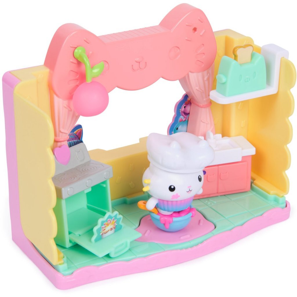 Gabby's Dollhouse The Movie Room Cakey's Playset with Furniture and Accessories