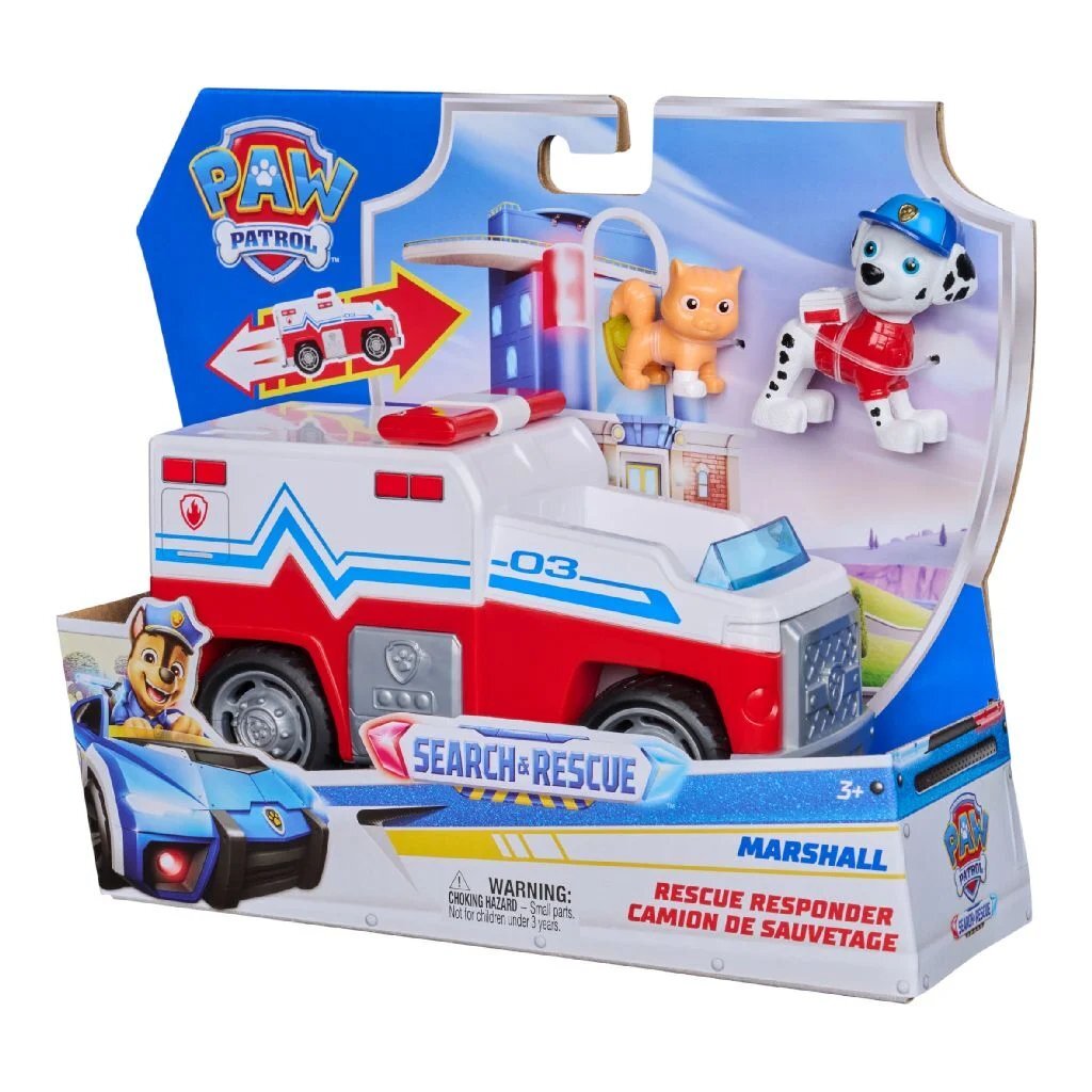 Paw Patrol Search & Rescue Vehicle Marshall Toy for Kids 3+