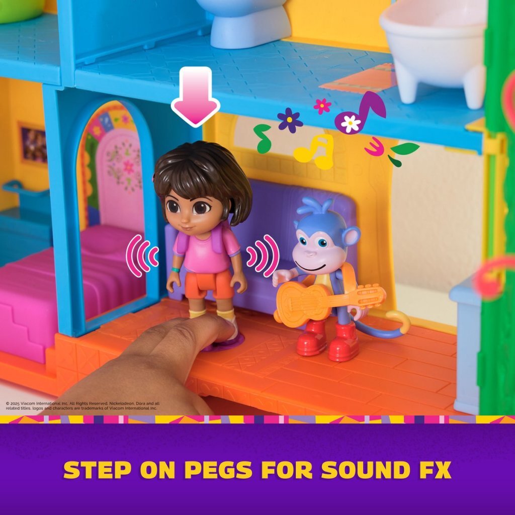 Dora Playset with Sound - 91.4 cm House with Dora, Boots, and Backpack