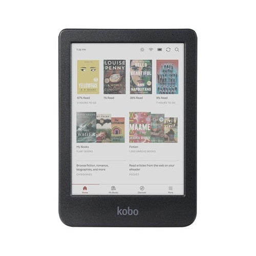 Kobo Clara Colour - eBook-Reader - 16 GB - 15.2 cm (6") E Ink Kaleido 3 (1448 x 1072) - Touchscreen - Bluetooth, Wi-Fi 5 (N367-KU-BK-K-CK) afbeelding 1