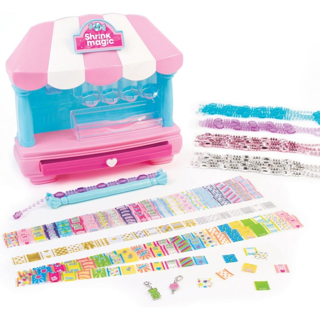 Make It Real Shrink Magic Candy Store Kit - Create Up to 20 Bracelets with Charms