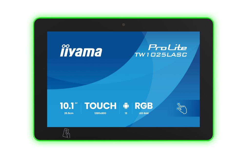 iiyama TW1025LASC-B3PNR Touch Monitor 25.5 cm WXGA - HDMI/DP/USB - Black