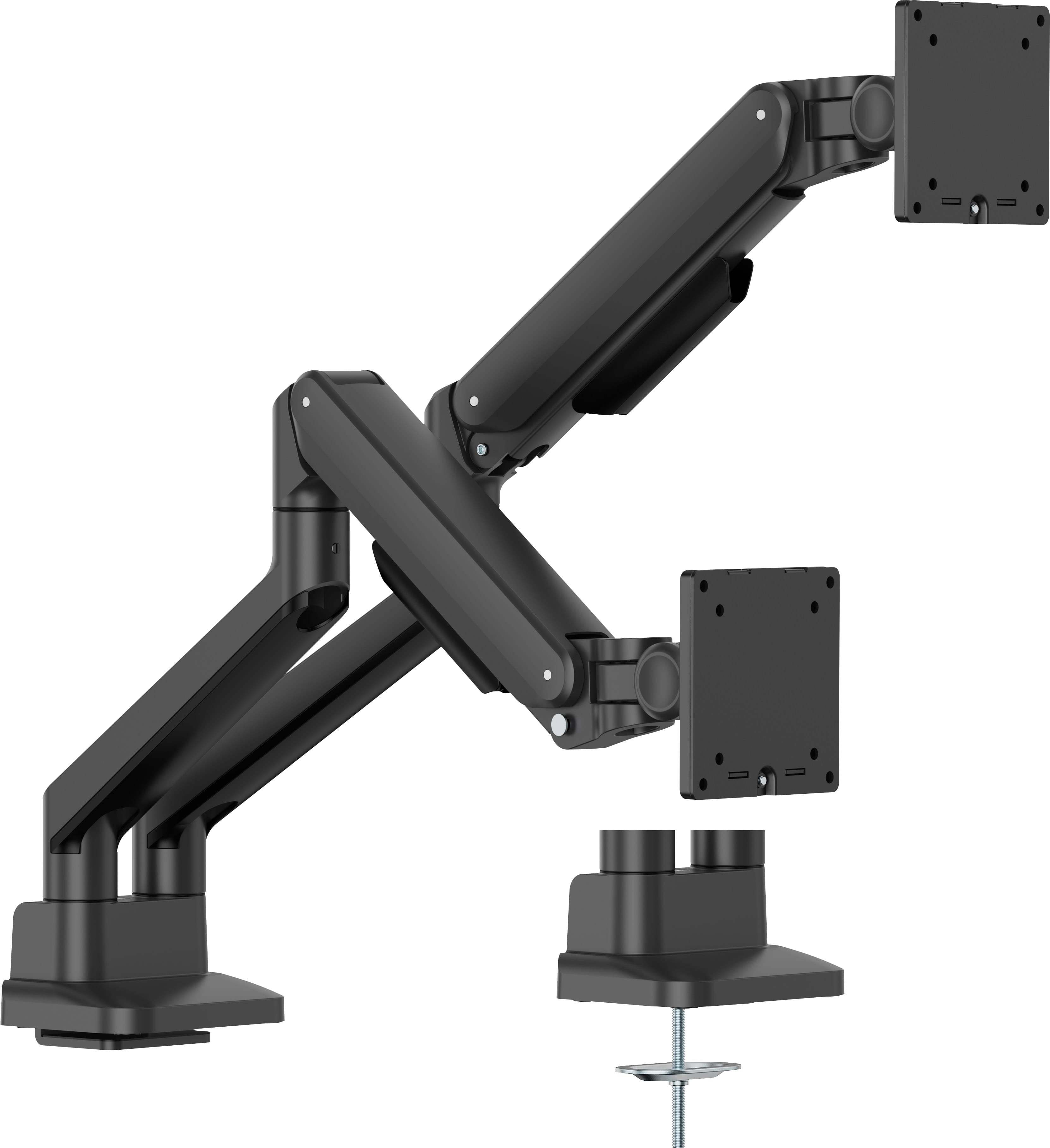 IIYAMA Table Mount Dual Monitor 100x100, 2x12kg, 24-32'' Gas Spring, Black (DS4002C-B1)