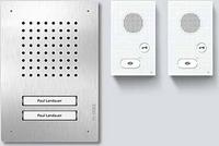 Siedle SET CLAB 850-2 E/W Audio Set - Stainless Steel/White - (210010046-00)