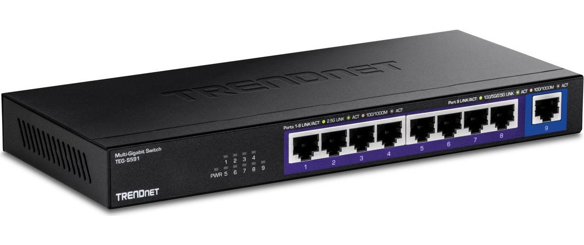 TRENDnet TEG-S591 9-Port Switch Multi-Gigabit (TEG-S591) afbeelding 1
