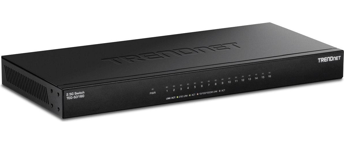 TRENDnet 16-PORT UNMANAGED 2.5G DESKTOP (TEG-S3160) afbeelding 1