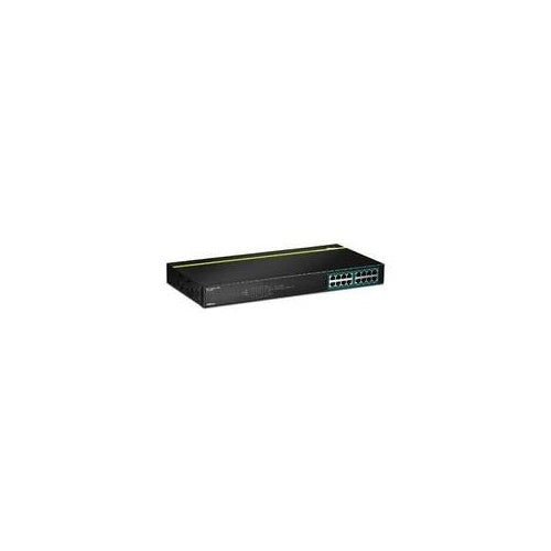 TRENDnet TPE TG160G - Switch - 16 x 10/100/1000 (PoE+) - an Rack montierbar - PoE+ (TPE-TG160G) afbeelding 1
