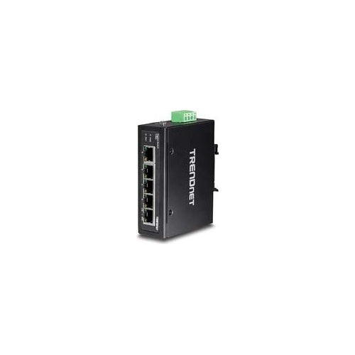 TRENDnet TI-G50, 5-Port Gehärteter Industrieller Gigabit DIN-Rail Switch (TI-G50) afbeelding 1