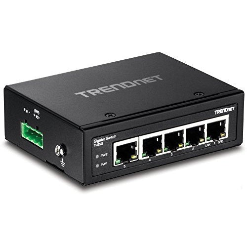 TRENDnet TI-G50, 5-Port Gehärteter Industrieller Gigabit DIN-Rail Switch (TI-G50) afbeelding 3