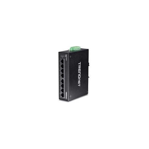 TRENDnet TI-G80 - Switch - nicht verwaltet - 8 x 100/1000/10000 - an DIN-Schiene montierbar, wandmontierbar - Gleichstrom (TI-G80) afbeelding 1