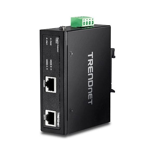 TRENDnet TI-IG30 - Power Injector (DIN-Schienenmontage möglich) - 30 Watt - output connectors: 1 (TI-IG30) afbeelding 1