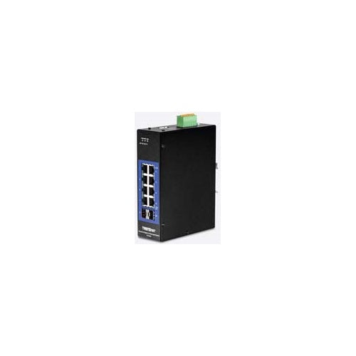 TRENDnet TI-G102i - Switch - nicht verwaltet - 8 x 10/100/1000 + 2 x Gigabit SFP - an DIN-Schiene montierbar - Gleichstrom afbeelding 1