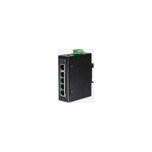 TRENDnet TI-PE50 - Switch - nicht verwaltet - 4 x 10/100 (PoE+) + 1 x 10/100 - an DIN-Schiene montierbar, wandmontierbar - PoE+ (90 W) - Gleichstrom afbeelding 1