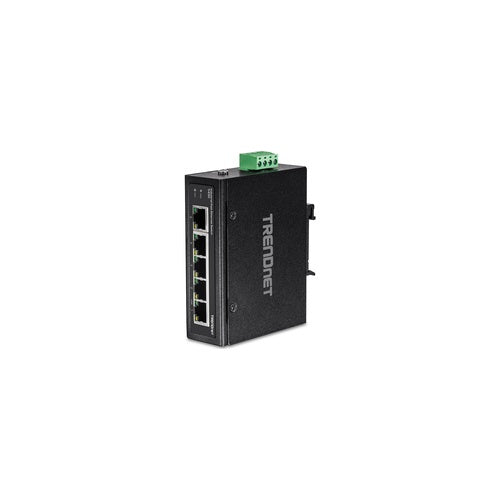 TRENDnet TI-E50 - Switch - unmanaged - 5 x 10/100 - an DIN-Schiene montierbar, wandmontierbar - Gleichstrom afbeelding 1