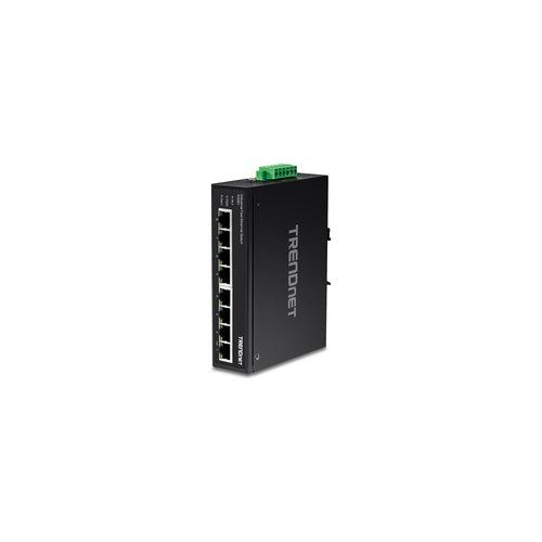 TRENDnet TI-E80 - Switch - unmanaged - 8 x 10/100 - an DIN-Schiene montierbar, wandmontierbar - Gleichstrom afbeelding 1