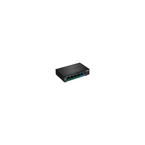 TRENDnet TPE TG52 - Switch - 4 x 10/100/1000 (PoE+) + 1 x 10/100/1000 - Desktop, wandmontierbar - PoE+ (32 W) afbeelding 2