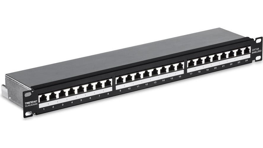 TRENDnet TC-P24C6AS - Patch Panel - RJ-45 X 24 - 1U (TC-P24C6AS) afbeelding 1