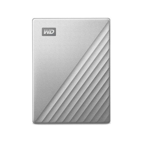 WD My Passport Ultra for Mac WDBPMV0040BSL - Festplatte - verschlüsselt - 4TB - extern (tragbar) - USB3.0 (USB-C Steckverbinder) - 256-Bit-AES - Silber (WDBPMV0040BSL-WESN) afbeelding 1