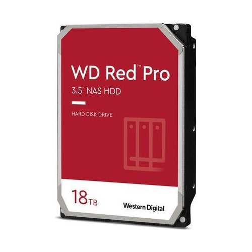 WD Red Pro WD181KFGX - Festplatte - 18TB - intern - 3.5" (8,9 cm) - SATA 6Gb/s - 7200 U/min - Puffer: 512MB (WD181KFGX) afbeelding 1