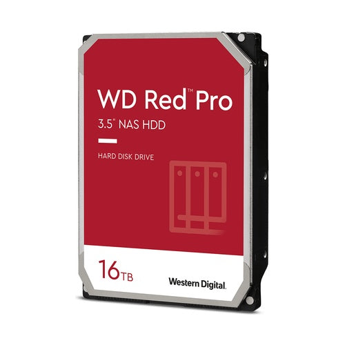 WD Red Pro WD161KFGX - Festplatte - 16TB - intern - 3.5" (8,9 cm) - SATA 6Gb/s - 7200 U/min - Puffer: 512MB (WD161KFGX) afbeelding 1