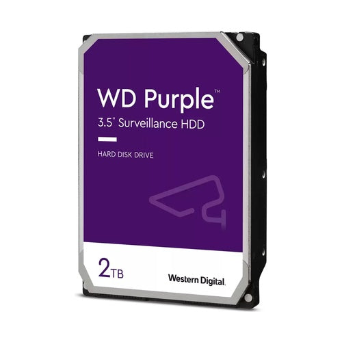 WD Purple WD22PURZ - Festplatte - 2 TB - intern - 3.5" (8.9 cm) - SATA 6Gb/s - Puffer: 256 MB afbeelding 1