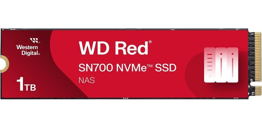 WD Red SN700 WDS100T1R0C-68BDK0 - SSD - 1TB - intern - M.2 2280 - PCIe 3,0 x4 (NVMe) (WDS100T1R0C-68BDK0) afbeelding 1