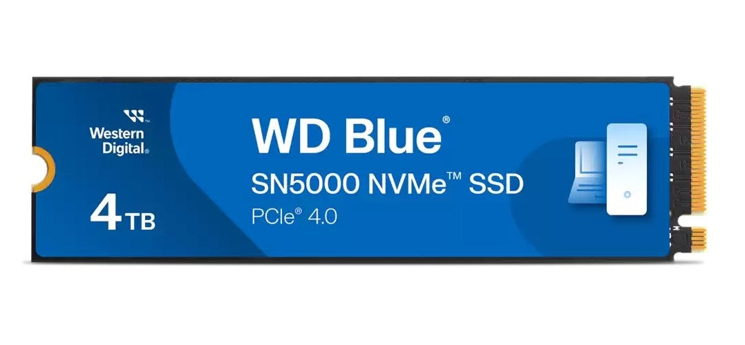 WD Blue SN5000 WDS400T4B0E - SSD - 4 TB - intern - M.2 2280 - PCIe 4.0 x4 (NVMe) (WDS400T4B0E) afbeelding 1