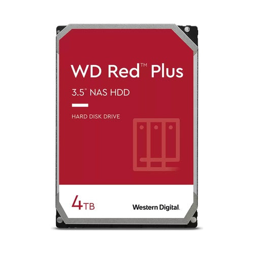 WD Red Plus WD40EFPX - Festplatte - 4TB - intern - 3.5" (8,9 cm) - SATA 6Gb/s - 5400 U/min - Puffer: 256MB (WD40EFPX) afbeelding 1