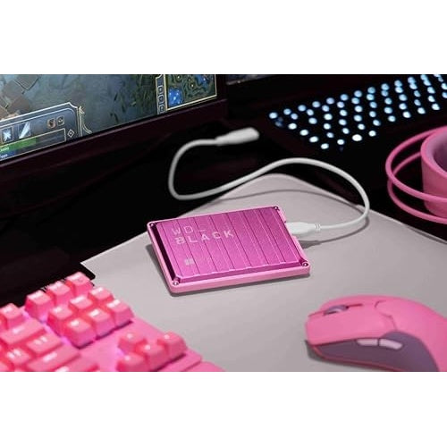 WD WD_BLACK P10 Game Drive WDBA2W0020BPK - Festplatte - 2TB - extern (tragbar) - 2,5" (6,4 cm) - USB 3,2 Gen 1 - pink (WDBA2W0020BPK-WES1) afbeelding 4