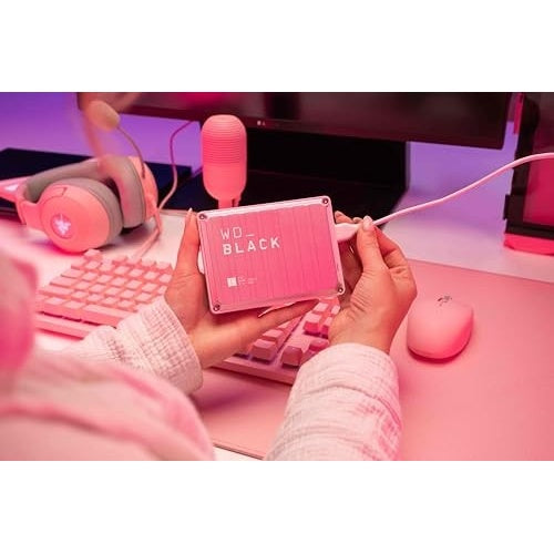 WD WD_BLACK P10 Game Drive WDBA2W0020BPK - Festplatte - 2TB - extern (tragbar) - 2,5" (6,4 cm) - USB 3,2 Gen 1 - pink (WDBA2W0020BPK-WES1) afbeelding 5