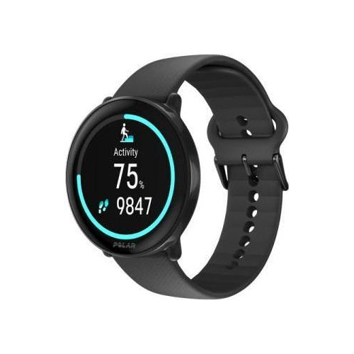 Polar Ignite 3 - Sportuhr mit Band - Silikon - Bandgröße: S/L - Anzeige 3,3 cm (1,28") - 32MB - Bluetooth - 35 g - Night Black (900106234) afbeelding 1