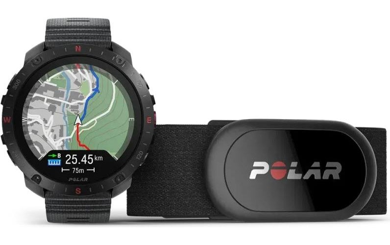 Polar Grit X2 Pro 3,53 cm (1.39") AMOLED Digital 454 x 454 Pixel Touchscreen Schwarz GPS (900110286) afbeelding 1