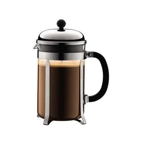 CHAMBORD - Cafetiere a piston BODUM , 12 tasses, 1.5 l, acier inox afbeelding 1