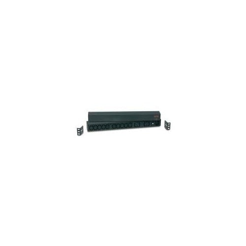 APC Basic Rack-Mount PDU - Steckdosenleiste (Rack - einbaufähig) - Wechselstrom 208/230 V - Eingabe, Eingang IEC 60320 C20 - Ausgangsanschlüsse: 12 (power IEC 60320 C13, IEC 60320 C19) - weltweit - Schwarz - für P/N: SMTL1000RMI2UC, SMX1000 afbeelding 1