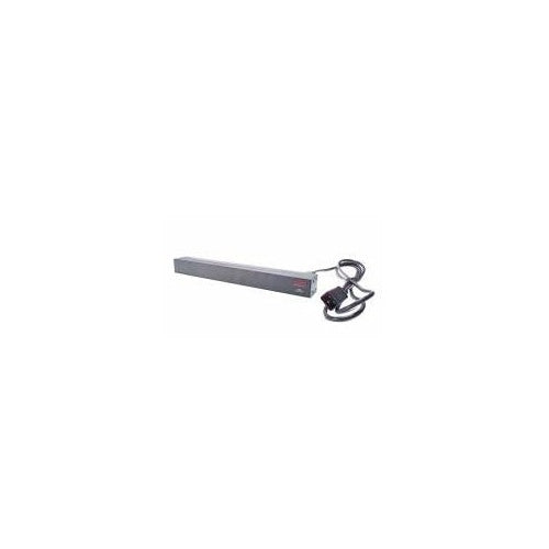 APC Basic Rack-Mount PDU - Steckdosenleiste (Rack - einbaufähig) - Wechselstrom 208/230 V - Eingabe, Eingang IEC 60320 C20 - Ausgangsanschlüsse: 12 (power IEC 60320 C13) - 1U - 48,3 cm (19") - 2,5m Schnur - Schwarz - für P/N: SMTL1000RMI2UC afbeelding 1