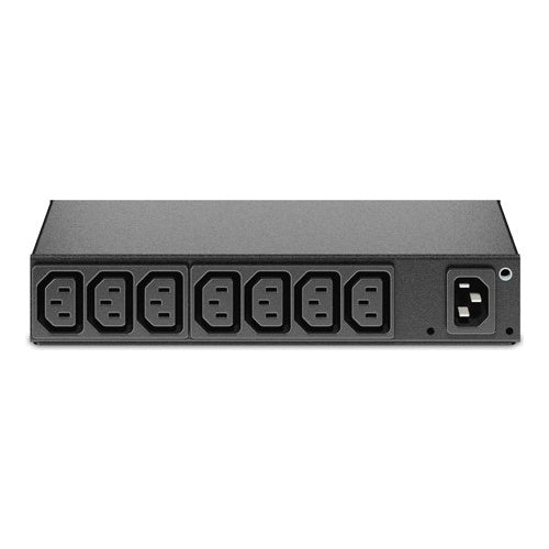 APC Basic Rack PDU AP6015A - Stromverteilungseinheit (Rack - einbaufähig) - AC 100/120/200/208/230/240 V - Eingabe, Eingang IEC 60320 C14 - Ausgangsanschlüsse: 8 (power IEC 60320 C13) - 1U - Schwarz - für P/N: SMTL1000RMI2UC, SMX1000C, SMX1 afbeelding 1