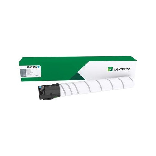 Lexmark - Cyan - Original - Tonerpatrone - für Lexmark CS921DE, CS923DE, CX921DE, CX922DE, CX923DTE, CX923DXE, CX924DTE, CX924DXE (76C00C0) afbeelding 1