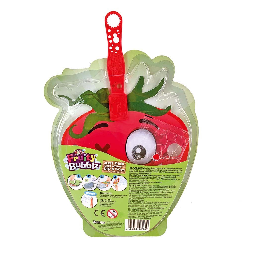 Gigglz Fruity Bubbles Bubble Blower - Assorted Display of 24 Pieces - For Ages 3 and Up