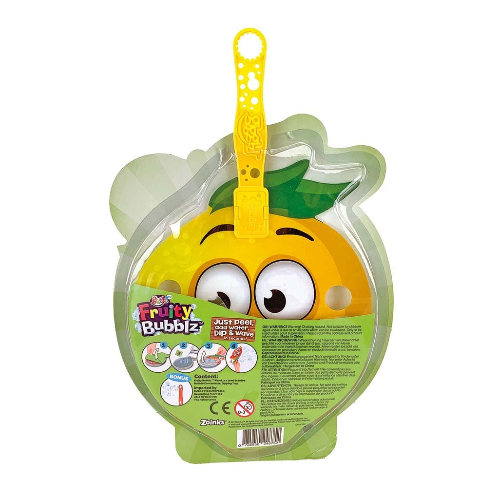 Gigglz Fruity Bubbles Bubble Blower - Assorted Display of 24 Pieces - For Ages 3 and Up
